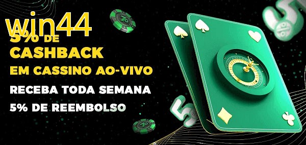 Promoções do cassino ao Vivo win44